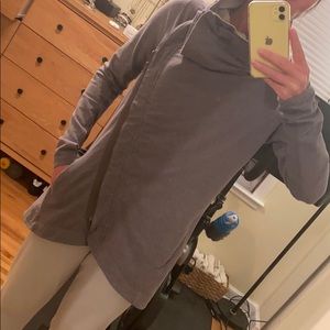 Lululemon zip/snap knit cardigan.  So versatile!